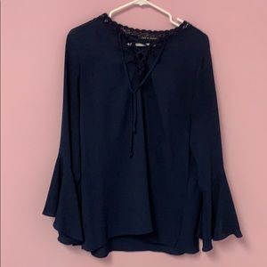 Navy blue blouse